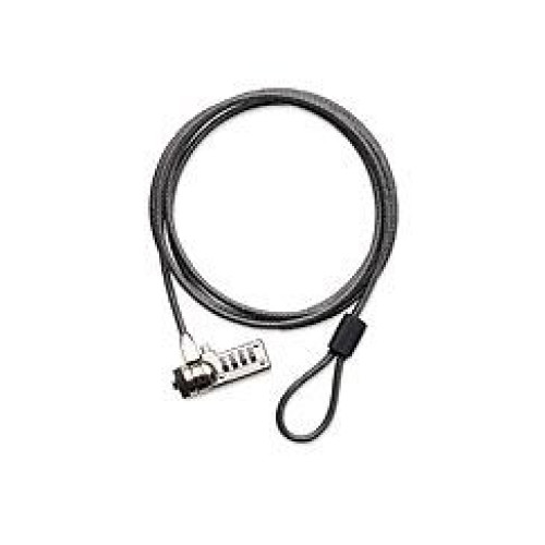 Targus DEFCON® Resettable T-Lock Combo Cable Lock with 2M Steel Cable/ Additional Locking - Black