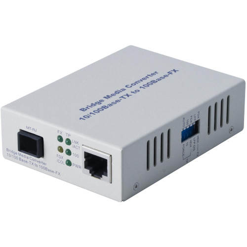 Alloy FCR200MT 10/100Base-TX to 100Base-FX Multimode Fibre (MT) Converter with LFP via FEF or FM. 2Km