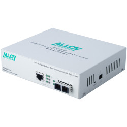 Alloy POE3000LC 10/100/1000Base-T PoE+ RJ-45 to 1000Base-SX Multimode (LC) Converter. Wavelength: 850nm. Max. range 550m