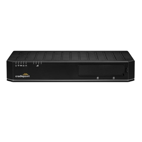 Cradlepoint E300 Branch Enterprise Router, Cat 7 LTE, Essential Plan, 2x SMA cellular connectors, 5x GbE RJ45 Ports, Dual SIM, 3 Year NetCloud