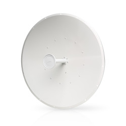 Ubiquiti 5GHz airFiber Dish 34dBi Slant 45 degree signal angle for optimum interference avoidance, Universal Pole Mount, Weatherproof RF Connectors