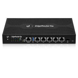 Ubiquiti EdgeRouter 6 - 5-Port Gigabit Router, 1 SFP Ports- 24v Passive PoE Out (All Ports) - 1GHz Quad Core Processor - 1GB RAM