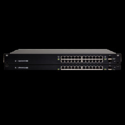 Ubiquiti Ubiquiti EdgeSwitch 24 PoE (250W), ES-24-250W, Layer 2/3, 24 GbE RJ45 ports, 2 SFP ports, 250W total PoE availability