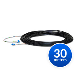 Ubiquiti Single-Mode Lightweight Fiber Cable, FC-SM-100,  Lenth 30m,  Outdoor-Rated Jacket, Kevlar Yarn For Added Tensile Strength,  Weatherproof Tape