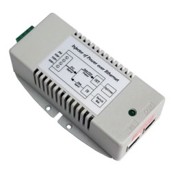 Tycon Power 18-36VDC In, 56VDC Out 70W 4 Pair High Power DC to DC Converter and 802.3at PoE Inserter, for Axis Q60 PTZ cameras, UPOE C