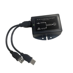 Tycon Power Dual USB input, 48V 12W Passive POE output.10/100MB. PoE Pinout: 4,5V+ ; 7,8V