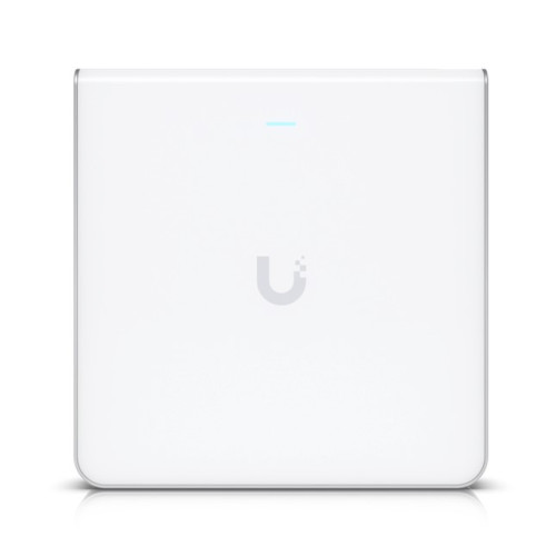 Ubiquiti UniFi Wi-Fi 6 Enterprise Sleek, wall-mounted WiFi 6E access point with an integrated four-port switch designed for high-density office networ