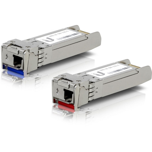 Ubiquiti UFiber UACC-OM-SM-10G-S-2, SFP+ Single-Mode Module, 10G BiDi,  2 Pack, Same 10 Gbps Speed, Less Cable Required (Single Strand, LC Connector)