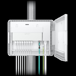 Ubiquiti UISP Box, Outdoor Box for UISP-R  UISP-S, Pole or Wall-Mountablke, IPX6-Rated Water Resistance, Power TransPort Cable Required For Operation