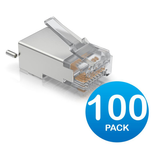 Ubiquiti UISP Sheilded Cable RJ45 Connector x 100 per pack - Replaces TC-Con