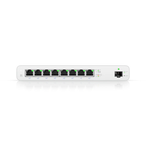 Ubiquiti UISP Router, Cloud Managed 8 GbE Port Router with 27V Passive PoE, 1x 1Gbps SFP, Built in Traffic Shaping, 110W PoE Budget, Fanless