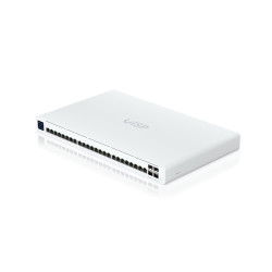 Ubiquiti UISP Switch Professional,UISP-S-Pro, 24 GbE RJ45 ports, 16 with 27V Passive PoE Output,  4 10G SFP+ ports, Color Touchscreen