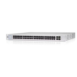 Ubiquiti UniFi Network, Switch, US-48-500W, Gen1, 48-Port, POE 500W, (48) Gb ERJ 45Ports, (2) 1G SFP Ports, (2)1/10GSFP + Ports, Layer 2, Rack Mount