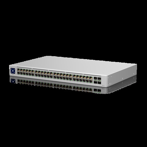 Ubiquiti UniFi Network, Switch, USW-48, 48-Port, NoPOE, (48) Gb ERJ 45 Ports, (4) 1G SFP Ethernet Ports, Layer2, Rack Mount