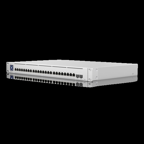 Ubiquiti UniFi Network, Switch, USW-EnterpriseXG-24, 24-Port, (24) 1/2.5/5/10GbE Ports, (2) 25G SFP 28 Ports, Layer 3, Rack Mount