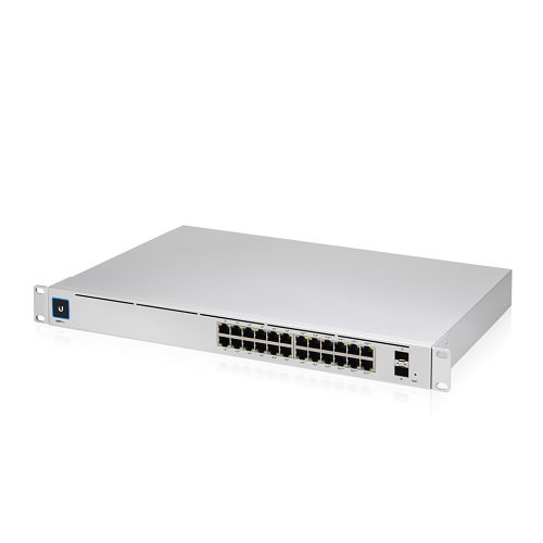 Ubiquiti UniFi Network, Switch, USW-Pro-24-POE, GEN2, 24-Port, POE 400W, (16)GbE PoE+,(8) GbE PoE++Ports, (2)10G SFP+ Ports, Layer 3, Rack Mount