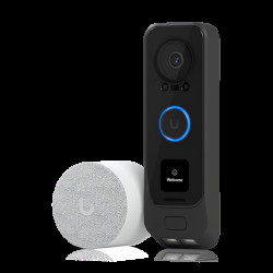 Ubiquiti UniFi Protect G4 Doorbell Pro PoE Kit, 2MP Camera, Secondary 2MP Package Camera, IR Up To 20ft, Includes PoE Chime, Doorbell is PoE