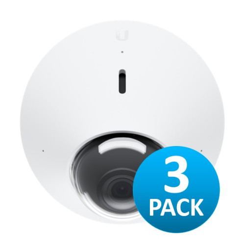 Ubiquiti UniFi Protect Dome Camera UVC-G4-DOME 3 Pack, 4MP, Vandal-Resistant (IK08), Weatherproof (IPx4), Integrated IR LEDS, Metal Housing, 2 Yr Warr