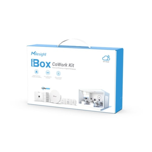 Milesight iBox CoWork Kit,  Easy-to-install LoRaWAN, Smart Office Monitoring And Control Solution, Help transform Environment to Smart, Interconneted