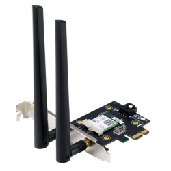 ASUS PCE-AX3000 Retail AX3000 Dual Band PCI-E WiFi 6 (802.11ax) Adapter, 160MHz, Bluetooth 5.0, WPA3, OFDMA, MU-MIMO (WIFI6) ( NIC )