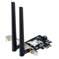 ASUS PCE-AX3000BULK AX3000 Dual Band PCI-E WiFi 6 (802.11ax) Adapter, 160MHz, Bluetooth 5.0, WPA3, OFDMA, MU-MIMO, BULK, NON-RETAIL ( NIC )
