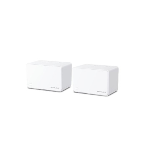 Mercusys Halo H80X(2-pack) AX3000 Whole Home Mesh WiFi 6 System, 3000 Mbps Dual Band Wi-Fi, Up to 460 Square Meters, 574/2402 Mbps, MU-MIMO, BeamF