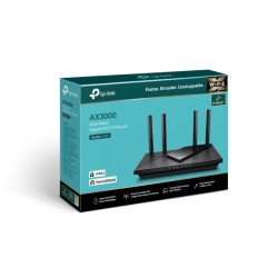 TP-Link Archer AX55 AX3000 Dual Band Gigabit Wi-Fi 6 Router, 2402 Mbps 5GHz, OFDMA, OneMesh, 4x High-Gain Antenna, Improved Battery, Alexa Compatible