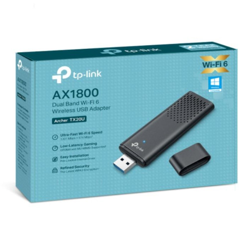 TP-Link Archer TX20U AX1800 Dual Band Wi-Fi 6 Wireless USB Adapter