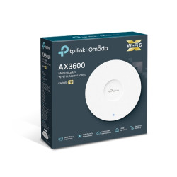 TP-Link EAP660 HD AX3600 Wireless Dual Band Multi-Gigabit Ceiling Mount Access Point, 2402Mbps @ 5GHz Omada, POE+, SNMP, MU-MIMO, QoS, Mountable