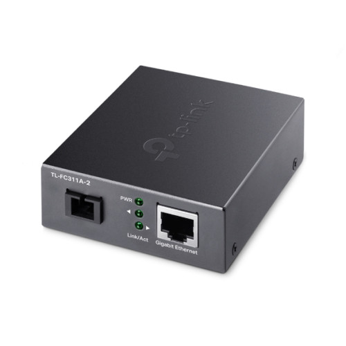 TP-Link TL-FC311A-2 Gigabit WDM Media Converter - IEEE 802.3u 1550nm 2KM (Compatible with TL-FC311B-2)