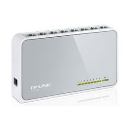 TP-Link TL-SF1008D 8-port 10/100M Desktop Switch, 8 10/100M RJ45 ports, Plastic case, Supports Auto MDI/MDIX