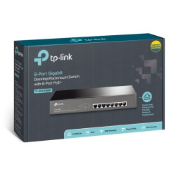 TP-Link TL-SG1008MP 8-Port Gigabit Desktop/Rackmount Switch with 8-Port PoE+ (Replacement model of TL-SG1008PE)