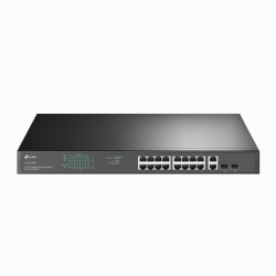 TP-Link TL-SG1218MP 18-Port Gigabit Rackmount Switch With 16 PoE+  2 SFP Slots