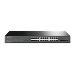 TP-Link TL-SG2428P JetStream 28-Port Gigabit Smart Switch 24-Port PoE+ 4 Gigabit SFP, Omada SDN, 802.1p CoS/DSCP QOS, Rack Mountable