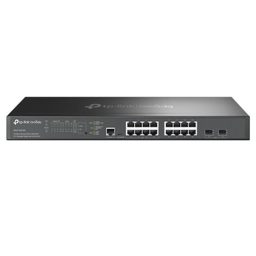 TP-Link SG3218XP-M2, Omada 16-Port 2.5G and 2-Port 10GE SFP+ L2+ Managed Switch with 8-Port PoE+