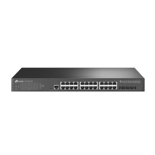 TP-Link TL-SG3428X-UPS JetStream 24-Port Gigabit L2+ Managed Switch with 4 10GE SFP+ Slots and UPS Power Supply (Project Only)