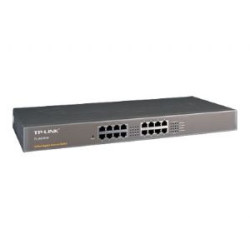 TP-Link TL-SG1016 16-Port Gigabit Rackmount Unmanaged Switch energy-efficient Supports MAC 19-inch rack-mountable steel case 32Gbps Switching Capacity