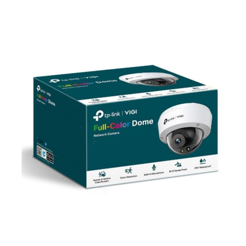 TP-Link VIGI 5MP C250(4mm) Full-Colour Dome Network Camera, 4mm Lems, Smart Detection 3YW(LD)