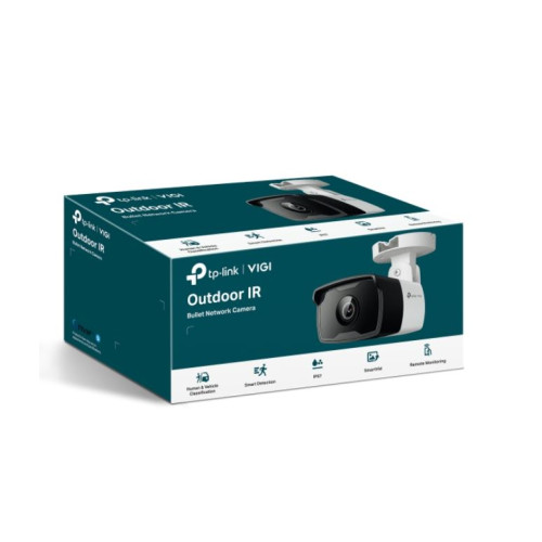 TP-Link VIGI 4MP C340I(4mm) Outdoor IR Bullet Network Camera, 4mm Lens, Smart Detection, 3YW (LD)