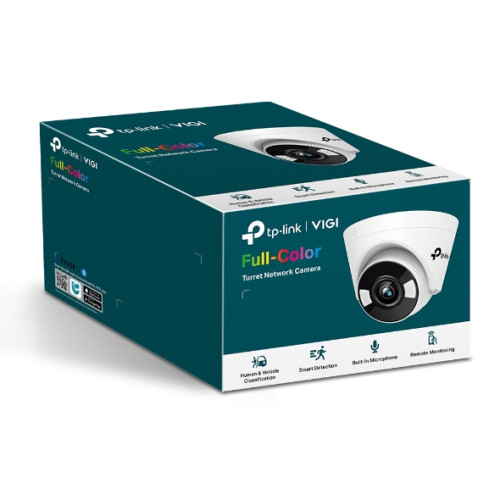 TP-Link VIGI 3MP C430(4mm) Full-Colour Turret Network Camera, 4mm Lens, Smart Detection, Smart IR,WDR,3D DNR 3YW (LD)