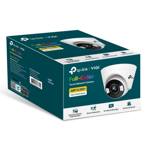 TP-Link VIGI 5MP C450(2.8mm)  Full-Colour Turret Network Camera 2.8mm Lens, Smart Detection, 2YW (LD)