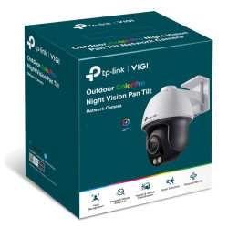 TP-Link VIGI 4MP C540S(4mm) Outdoor ColourPro Night Vision Pan Tilt Network Camera, 4mm Lens, Smart Detection,3YW(LD)