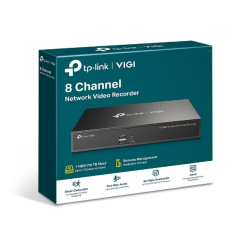 TP-Link VIGI NVR1008H 8 Channel Network Video Recorder, 24/7 Continuous Recording, Up To 10TB (HDD Not Included), 4 Ch Playback, Up To 5MP(3YW)