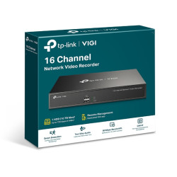 TP-Link VIGI NVR1016H 16 Channel Network Video Recorder, 24/7 Continuous Recording,Up To 10TB(HDD Not Included),16 Channel Live View, UpTo 8MP 3Y (LD)