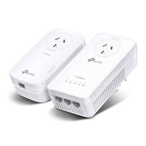 TP-Link TL-WPA8631P KIT AV1300 Gigabit Passthrough Powerline AC Wi-Fi Kit AV2 300Mbps 867Mbps 2x2MU-MIMO 300m Range