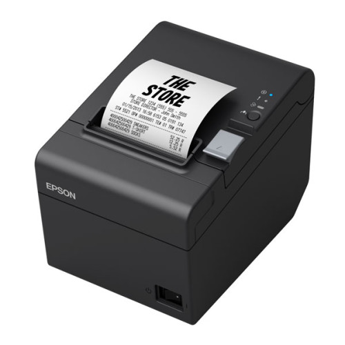 EPSON TM-T82III Thermal Direct Receipt Printer, USB/Ethernet Interface, Max Width 80mm, Includes AC Adapter, Black