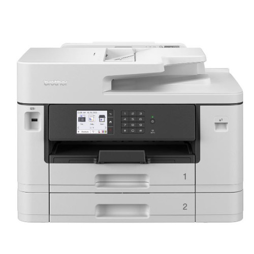 Brother J5740DW A3 Business Inkjet Multi-Function Printer with print speeds of 28ppm, dual paper trays supporting up to A3 and efficient A4 2-sided