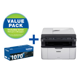 Brother MFC-1810 Mono Laster Printer + 1070 Toner Bundle |  Print, Scan, Copy, FAX, and ADF