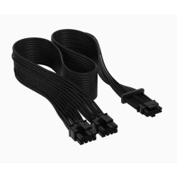 Corsair Premium Individually Sleeved 12+4pin PCIe Gen 5 Type-4 600W 12VHPWR Cable, Black 4080 / 4070 / 4090xx