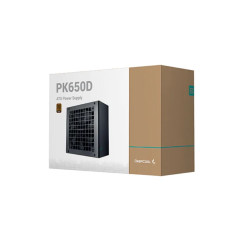 DeepCool PK650D 80+ Bronze Power Supply Unit, 120mm Fan, Taiwan Capacitor, DC to DC, ATX12V V2.4, 100,000 MTBF, 85% Efficiency  5YW